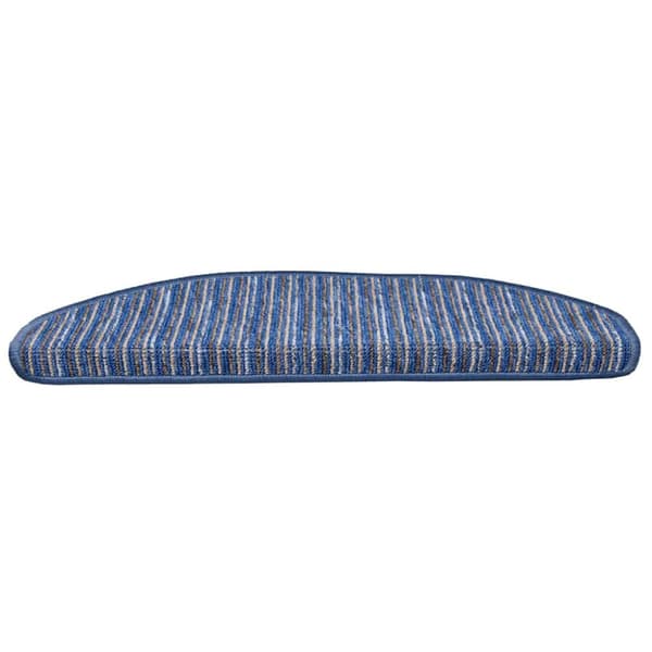 Självhäftande trappmattor 15 pcs Blå 65 x 21 x 4 cm