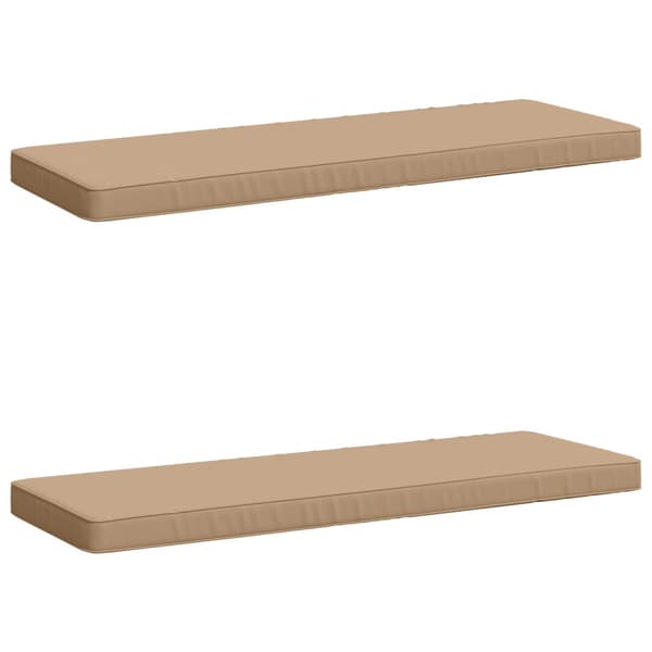 2-delade Bänk Kuddar VUGHT 2 st 100% Polyester Sand