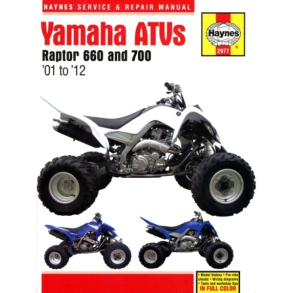 Yamaha Raptor 660 & 700 ATVs (01 - 12) Haynes Repair Manual (inbunden, eng)