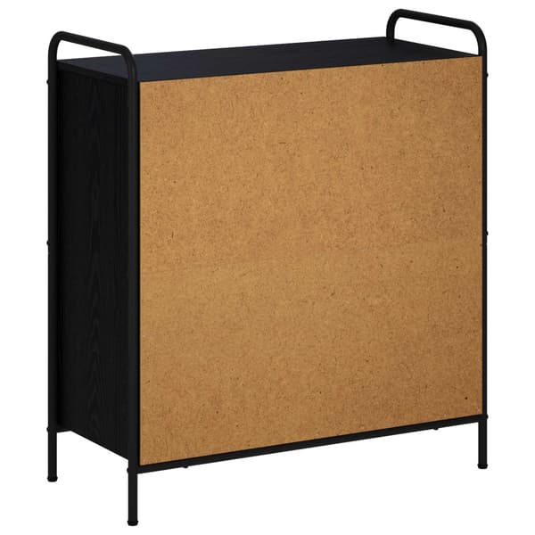 Sideboard Svart ek 97 x 33 x 81 cm Konstruerat trä