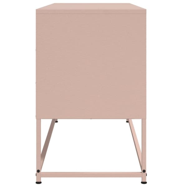 Högskåp rosa 36x39x123 cm stål