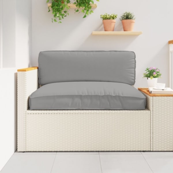 Palettkudde för sittplats Grå 120x80x12 cm Oxford tyg