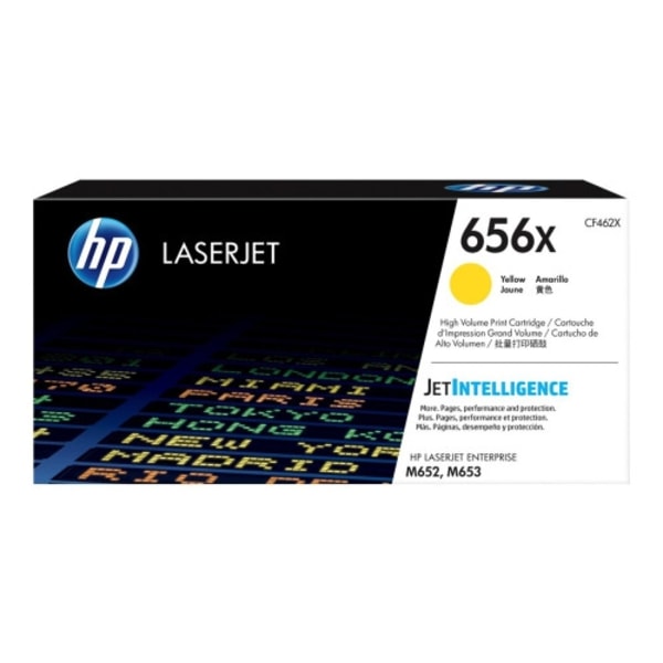HP 656X - Lång livslängd - gul - original - LaserJet - tonerkassett (CF462X)