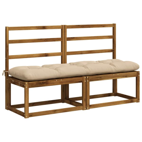 Bänk kudde VIANEN 100% Polyester Gräddvit 150 x 40 x 12 cm