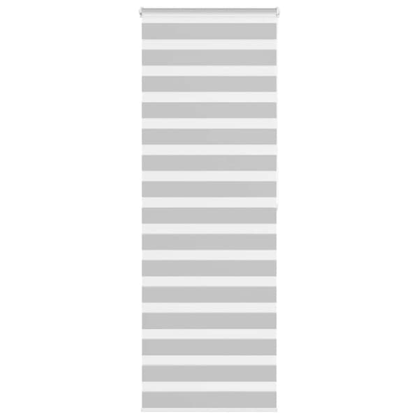 Rullgardin zebra ljusgrå 75x200 cm tyg bredd 70,9 cm polyester