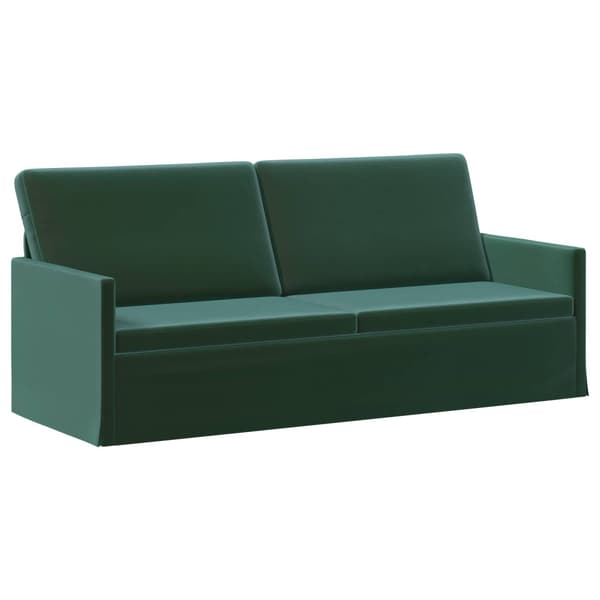 3-sitssoffa Mörkgrön 190 x 81 x 82 cm Sammet (V)