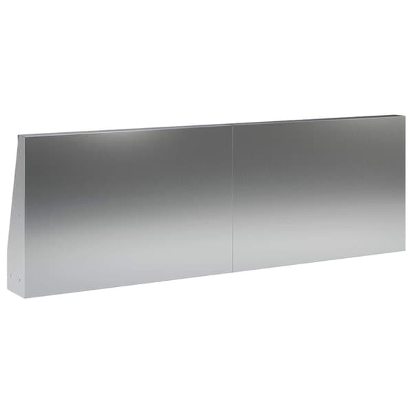 Stödvägg 4 st 60 x 12 x 30 cm Galvaniserat stål Silver