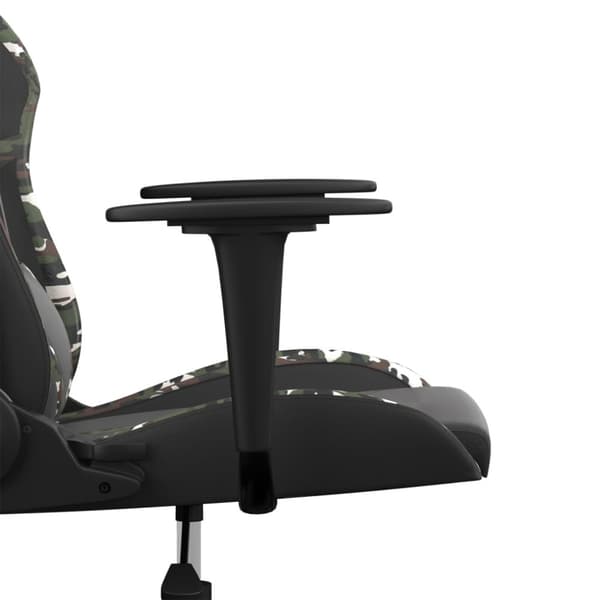Gamingstol svart och kamouflage konstläder