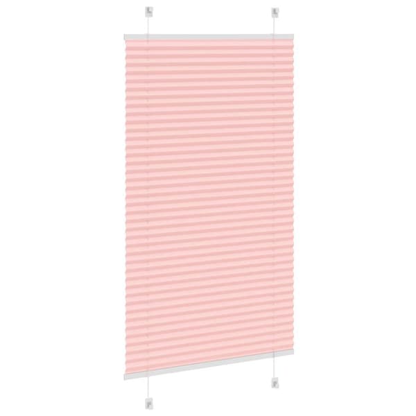 Plisserad persienn rosa 70x150 cm tyg bredd 69,4 cm polyester