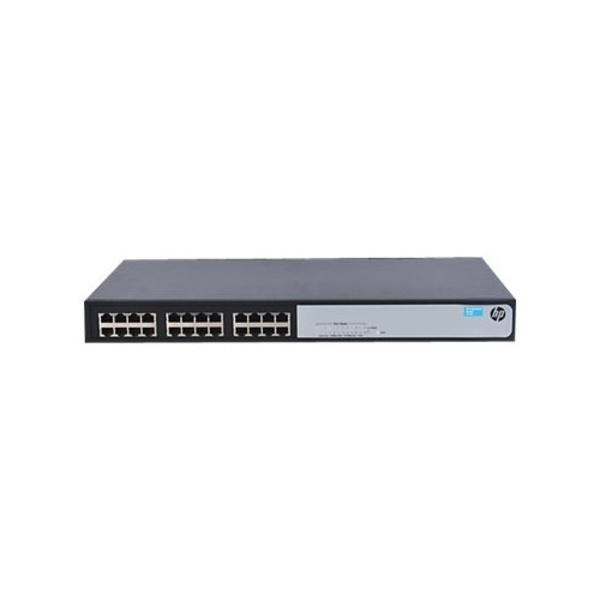 HPE OfficeConnect 1420 24G - switch - 24 portar - ohanterad - rackmonterbar Svart