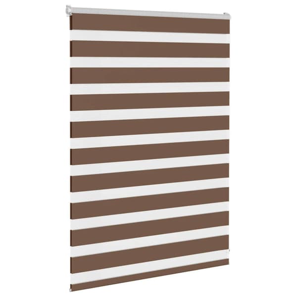 Rullgardin zebra brun 110x100 cm tyg bredd 105,9 cm polyester