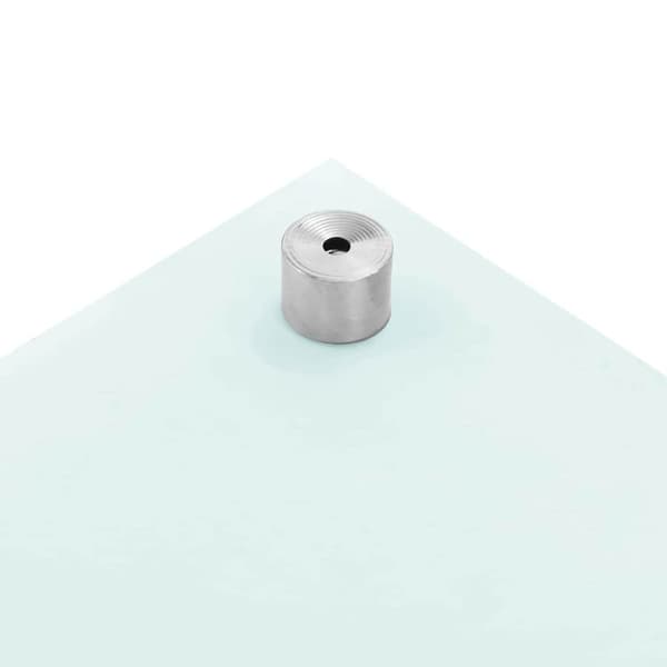 Köksskydd 2 pcs Vit 100 x 60 cm härdat glas