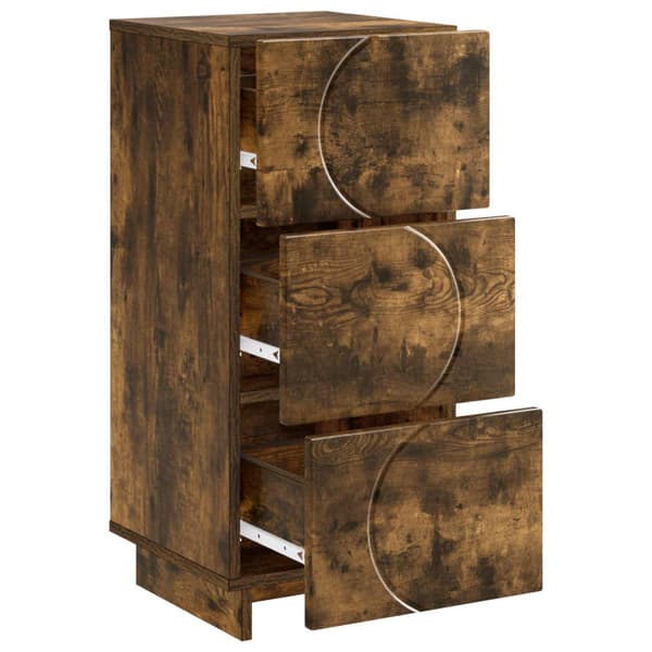 Sideboard Rökt ek 33,5 x 34,5 x 75 cm Konstruerat trä