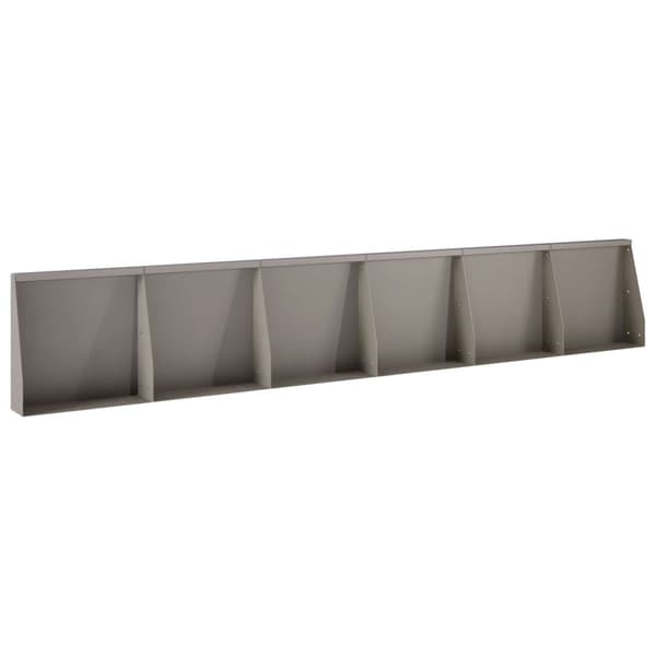 Stödvägg 6 st 40 x 12 x 30 cm Väderbeständig stål Rostig