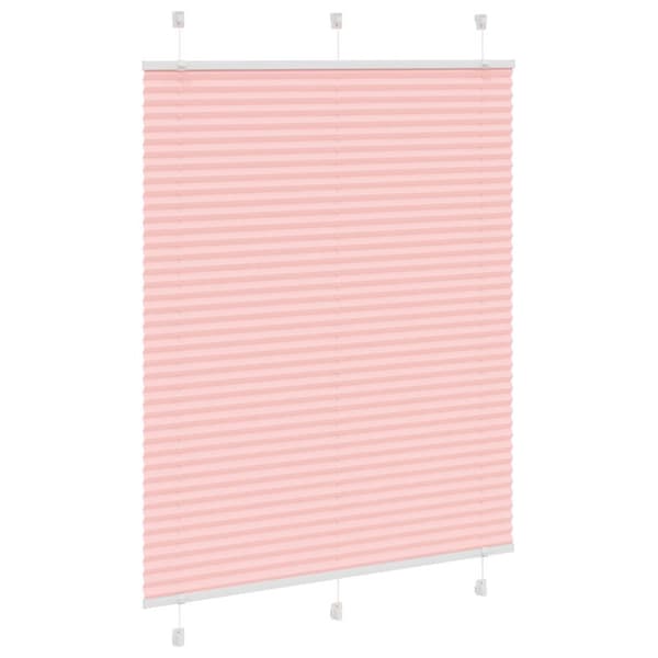 Plisserad persienn rosa 105x150 cm tyg bredd 104,4cm polyester