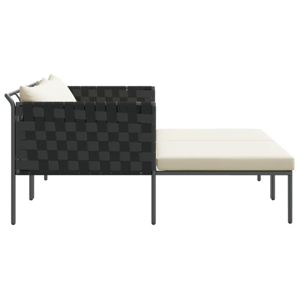 Solbädd Antracit 153 x 115 x 69.5 cm Pulverlackerat stål