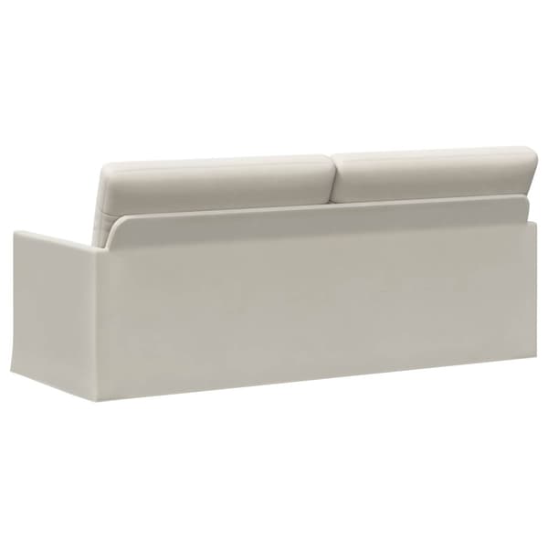 3-sitssoffa Gräddvit 190 x 81 x 82 cm Sammet (V)