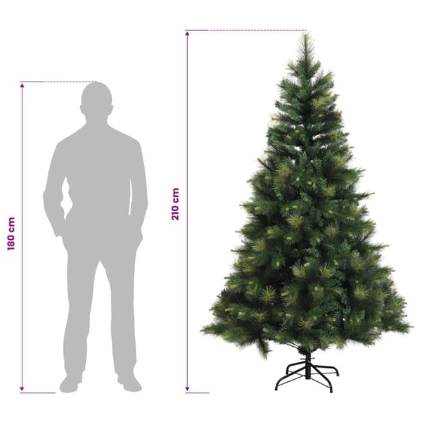 Plast Hingad Julgran 210 cm 300 LED-lampor Varmvit