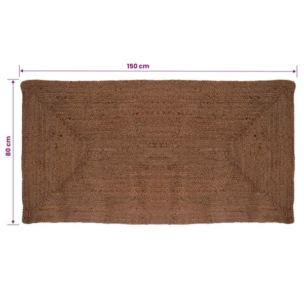 Områdesmatta Grå 80 x 150 cm Jute