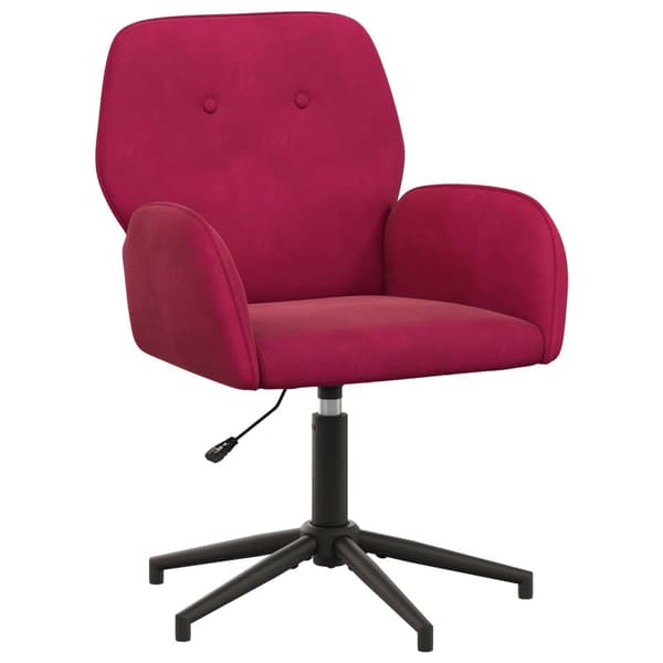 Svanstol 54 x 55 x 90 cm Vinröd Sammet