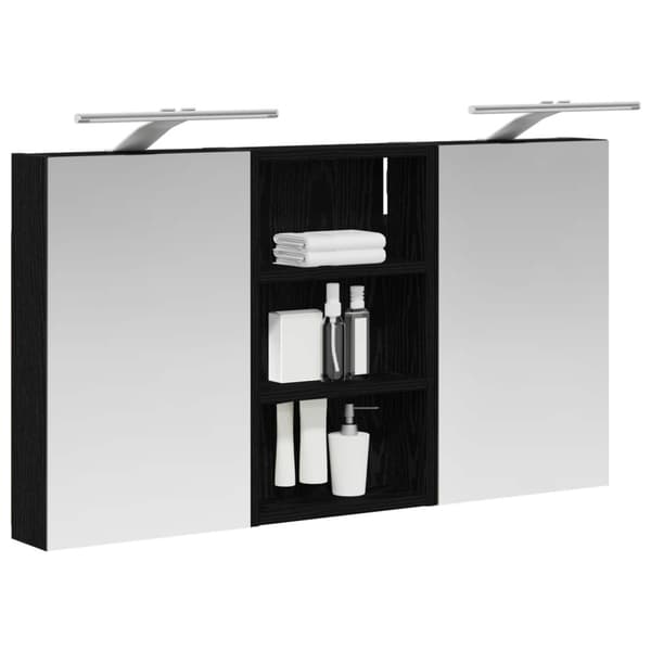 Badrumsskåpsset 3 st 90 x 10,5 x 50 cm Konstruerat trä