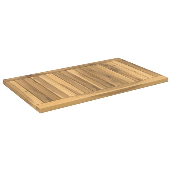 Bordsskiva 68,5 x 40 x 2 cm Rektangulär Massivt Akaciaträ Vit