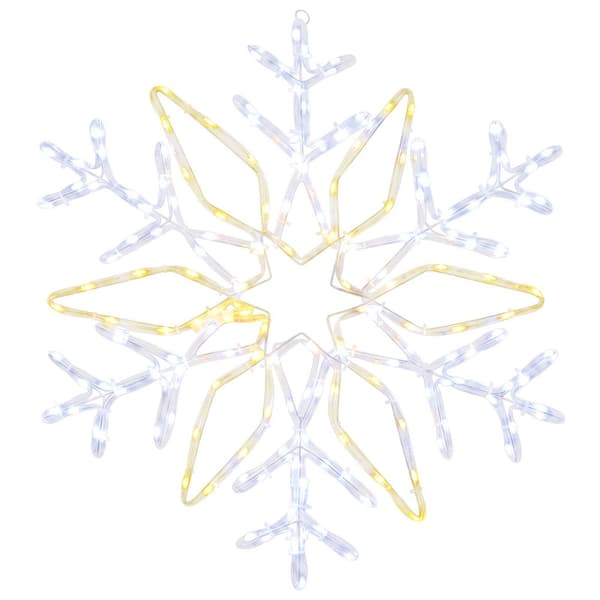 Julbelysning snöflinga LOVIISA 140 LED-lampor Kallvit Ø 55 cm