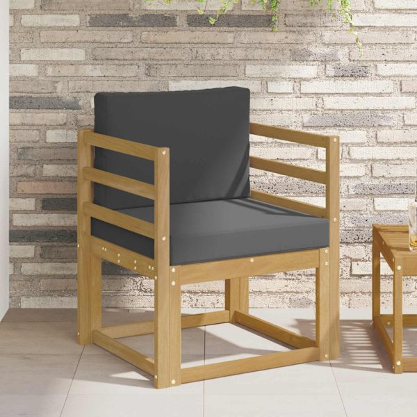 2 Stycke Utomhussoffset Polyester Vit och Antracit