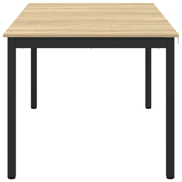 Matbord 150 x 90 x 75 cm Konstruerat trä Sonoma-ek Rektangulär