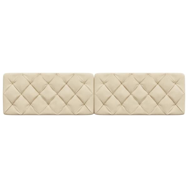 Headboard Cushion Cream 200 cm Fabric