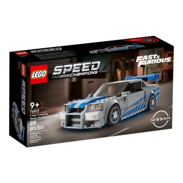 LEGO Speed Champions 76917 - 2 Fast 2 Furious Nissan Skyline GT-R (R34) - byggsats