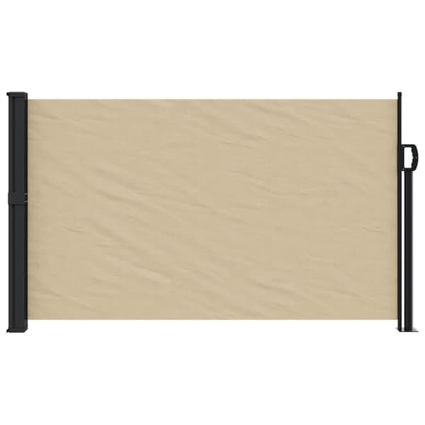 Indragbar sidomarkis beige 120x500 cm