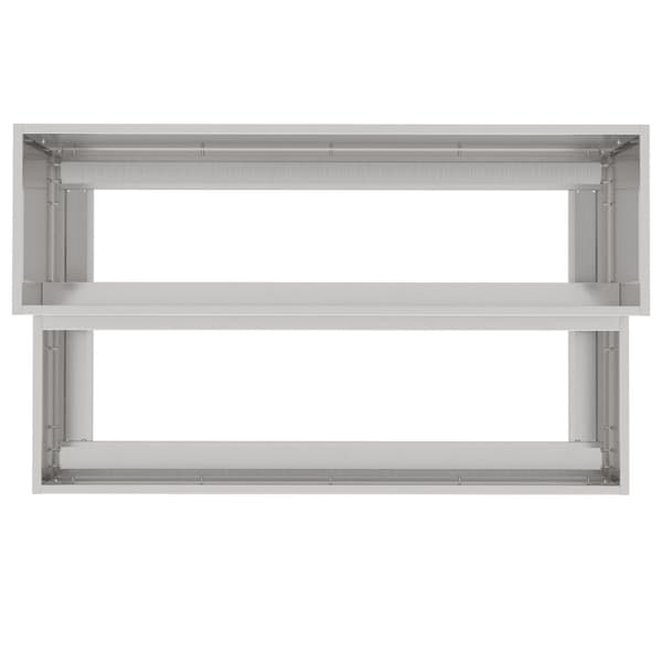 Trädgårdsplanterare Silver 100 x 60 x 45 cm Rostfritt stål