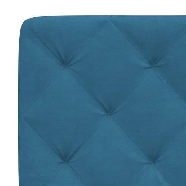 Headboard Cushion Blue 120 cm Velvet