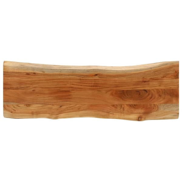 Bordsskiva 140x40x3,8 cm rektangulär massiv akacia rustik kant