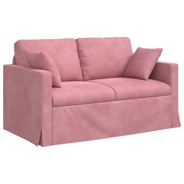 Soffset 2 st Rosa Sammet