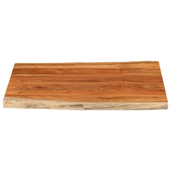 Bordsskiva 110x80x3,8 cm rektangulär massiv akacia levande kant