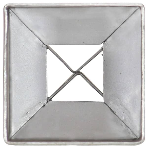 Jordspett 2 st silver 7x7x75 cm galvaniserat stål