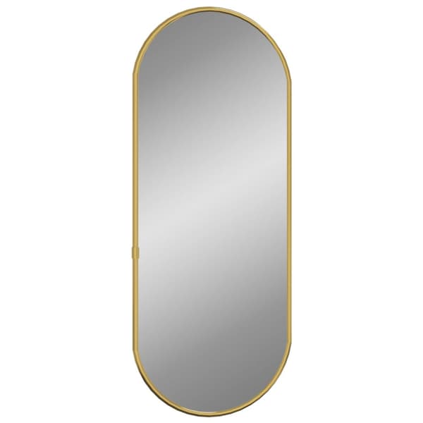 Väggspegel guld 60x25 cm oval