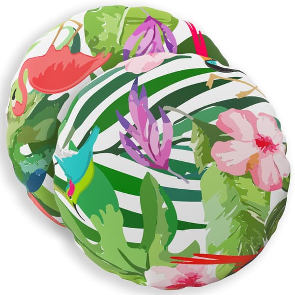 Kudde med kudde HEERLEN 2 st Flerfärgsdesign Polyester