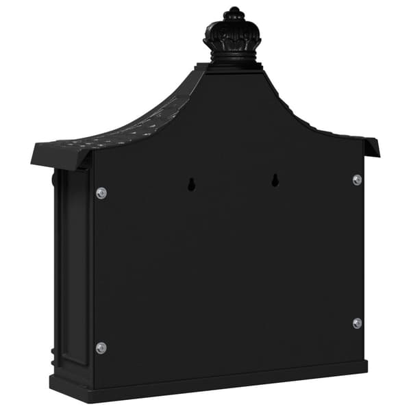 Väggmonterad Brevlåda Svart 40,5 x 16 x 45 cm Gjutet Aluminium