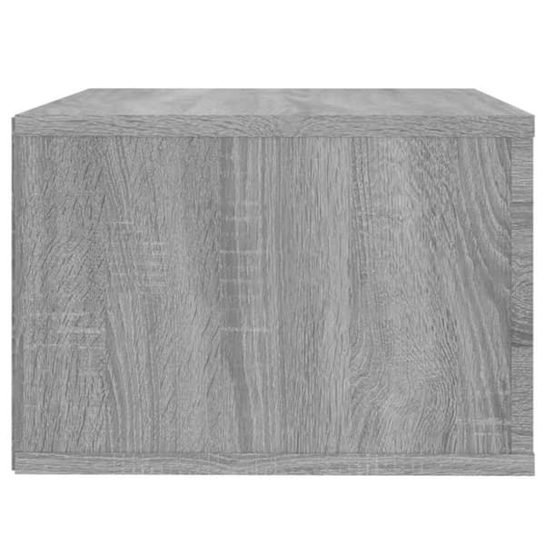 Väggmonterade sängbord 2 st grå sonoma 50x36x25 cm