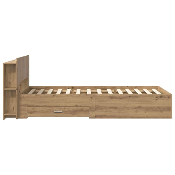 Sängram med förvaring Artisan-ek 80 x 200 cm Konstruerat trä