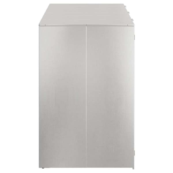 Förvaring för 3 soptunnor Silver 340 x 77,5 x 115,5 cm