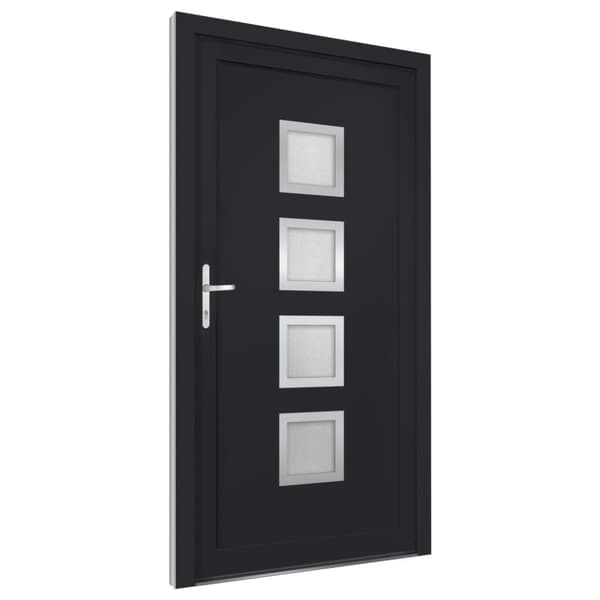Ytterdörr antracit 98x190 cm PVC