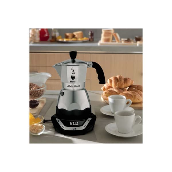 Bialetti Moka Timer - elektrisk kaffebryggare - svart