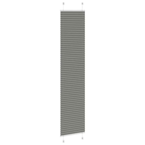 Plisserad persienn antracit 50x200cm tyg bredd 49,4cm polyester