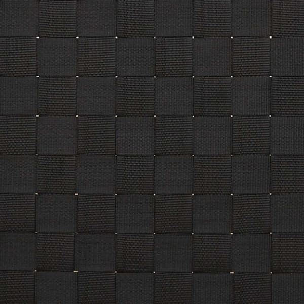 Solsäng med svart vävd rem 55x200x30 cm bambu