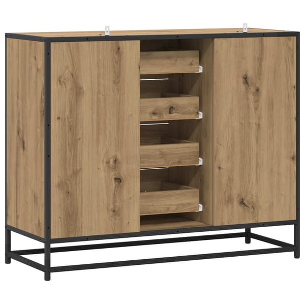 Sideboard Artisan-ek 92 x 35 x 76 cm Konstruerat trä
