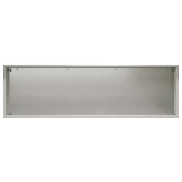 Trädgårdsplanterare Silver 80 x 30 x 30 cm Rostfritt stål